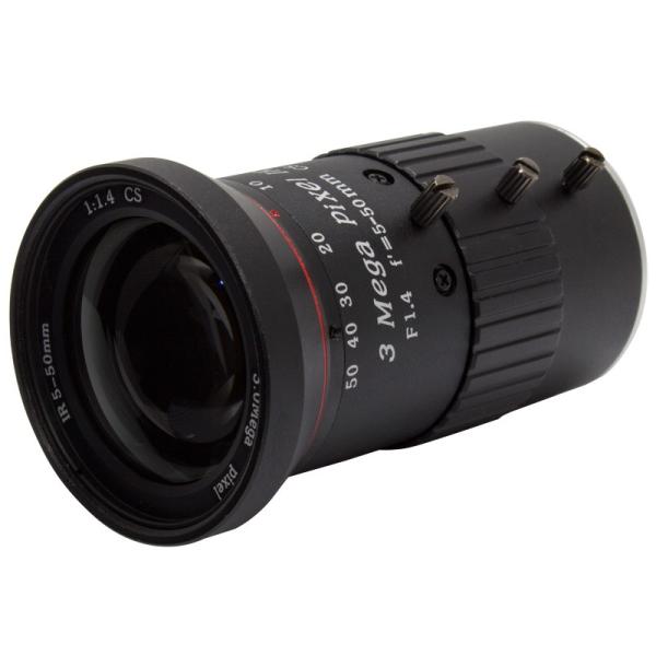 3MP�Ή� F1.4 f'=5-50mm CS�}�E���g�}�j���A��IR�E�o���t�H�[�J�������YWTW-LZC550-3