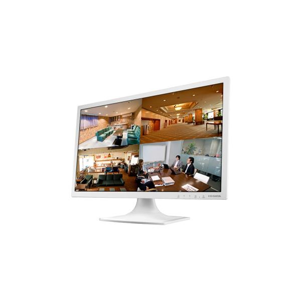500万画素 防犯カメラ用 20.7インチワイド液晶モニター 白 スピーカー