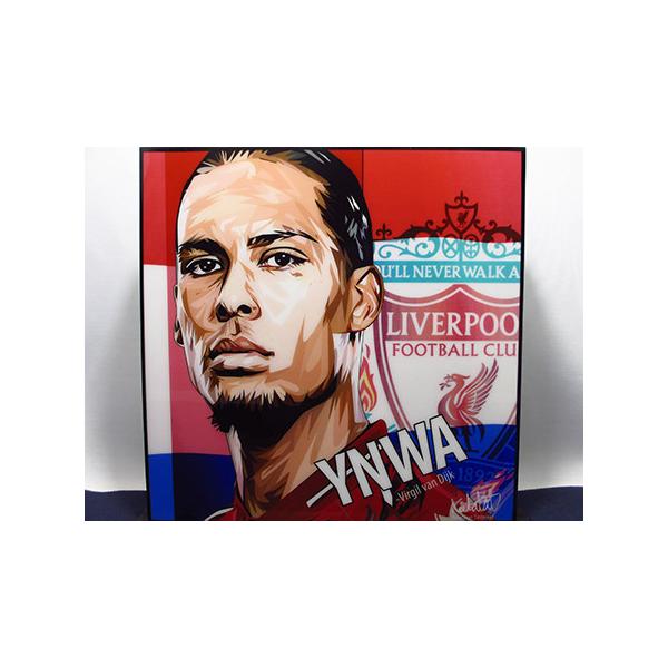 新品 No 215】 ポップアートパネル フィルジル ファン ダイク サッカー
