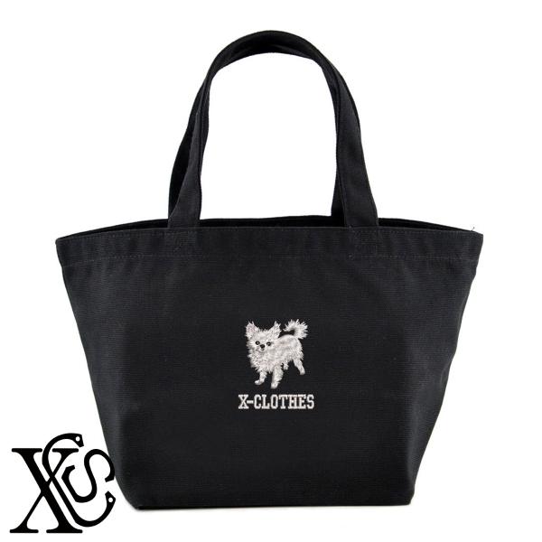チワワ15柄単 刺繍 キャンバス生地 ランチ ミニ トートバッグ レディース メンズ【X-CLOTHES】オリジナル グッズ ワンポイント 雑貨