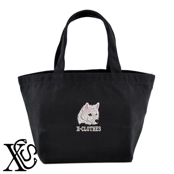 柴犬白3柄単 刺繍 キャンバス生地 ランチ ミニ トートバッグ レディース メンズ【X-CLOTHES】オリジナル グッズ ワンポイント 雑貨