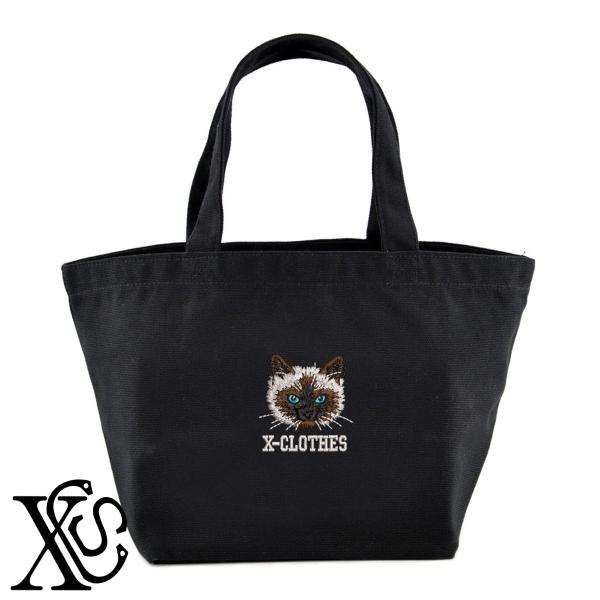 ラグドール4柄単 刺繍 キャンバス生地 ランチ ミニ トートバッグ レディース メンズ【X-CLOTHES】オリジナル グッズ ワンポイント 雑貨