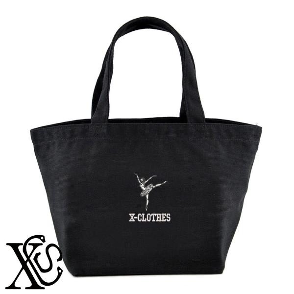 バレエ7柄単 刺繍 キャンバス生地 ランチ ミニ トートバッグ レディース メンズ【X-CLOTHES】オリジナル グッズ ワンポイント 雑貨