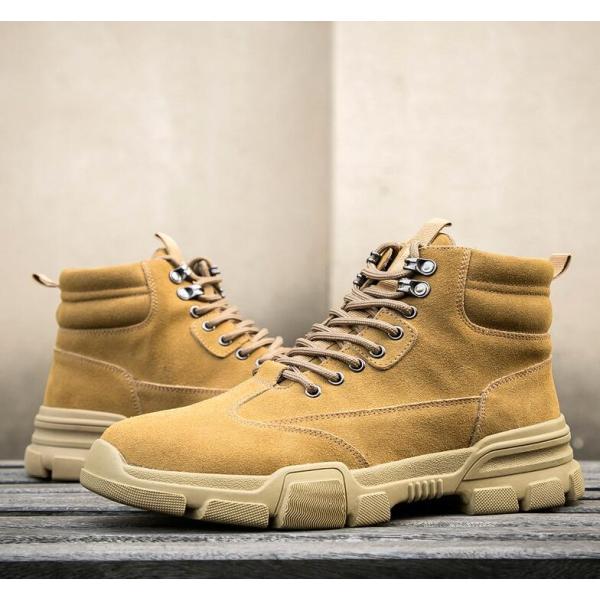 安全靴 作業靴 おしゃれ ハイカット あんぜん靴 革靴 スエード 工事