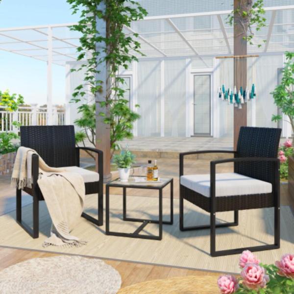 ラタン調 ガーデンファニチャー 3点 ラタン調 テーブル 家具 樹脂 ホテル カフェ ベランダ テラス 屋外家具 高級 ソファ ガーデンソファー ガーデニング