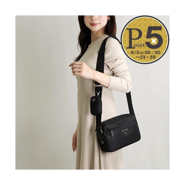 PRADA プラダ ショルダーバッグ 1BC167 RV44 B1M ブラック(0002 PRADA プラダ ショルダーバッグ 1BC167 RV44 B1M ブラック(0002