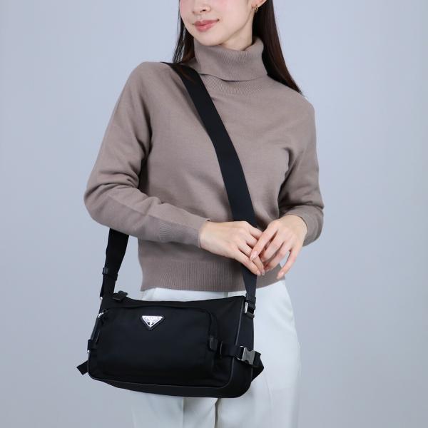 【極上美品・使用感少ない✨】プラダ　メッセンジャーバッグ　サフィアーノ　ナイロン PRADA（プラダ） 【並行輸入品】 ショルダーバッグ ミディアム RE