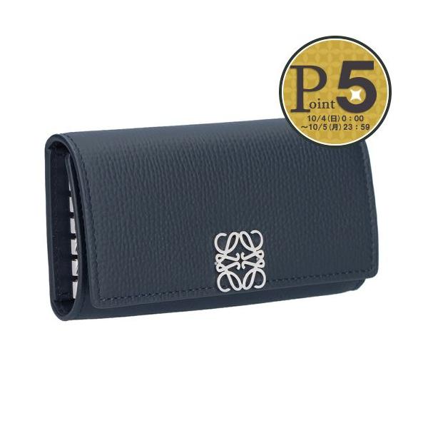 【お取り寄せ】 【並行輸入品】 ロエベ LOEWE キーケース アナグラム C821K92X01 5544 DEEP NAVY