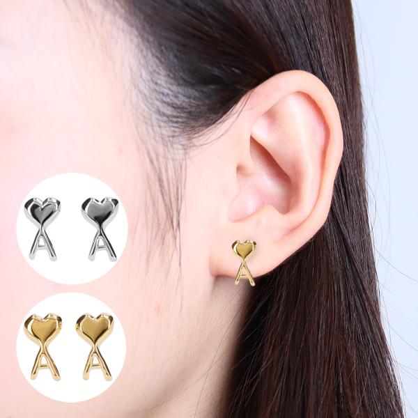 アミパリス ピアス(片耳) AMI DE COEUR 最終値下げ 早い者勝ち AMI Alexandre Mattiussi 【並行輸入品】 アミパリス AMI PARIS ピアス