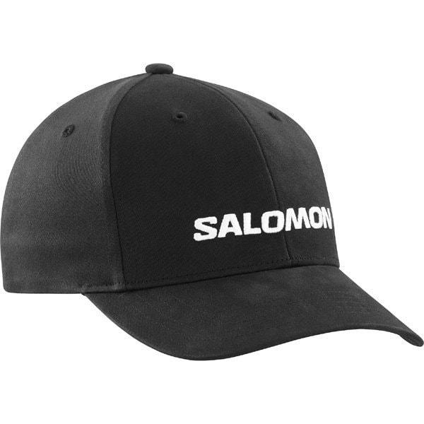 【新品未使用】【日本未発売】SALOMON サロモン キャップ ブラック SALOMON（サロモン） キャップ 帽子 HEADWEAR SALOMON LOGO CAP DEEP