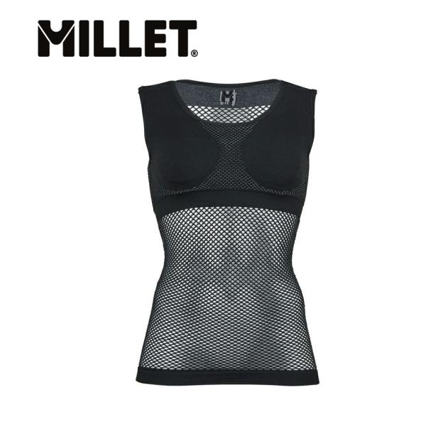 ミレー MILLET MIV01278 ドライナミック メッシュ タンクトップ カラーBLACK-NOIR(N0247) DRYNAMIC MESH ウィメンズ アンダーウェア インナー スポーツ 登山