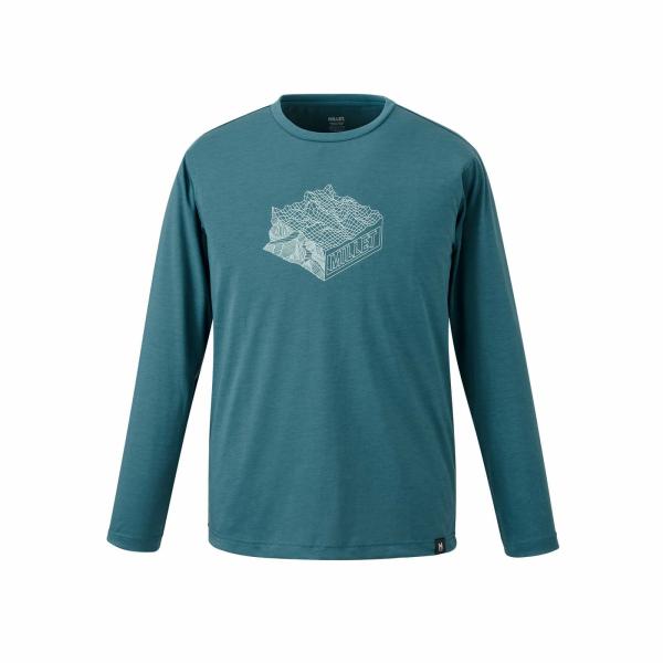 ミレー MILLET MIV02131 マウンテンジオ ロングスリーブTシャツ カラーBOTTLE(N4238) メンズ 長袖Tシャツ カジュアル タウン 登山 ハイキング アウトドア