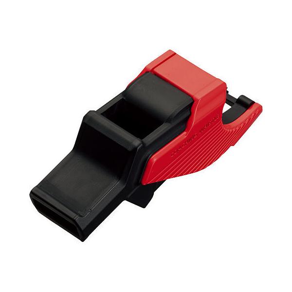 スキル・フィジカル指導のためのコーチング用ホイッスル・音の大きさ：107dB（1m）・ロープ（調節リング2個）付き・大きな音を出せるように設計していますので、軽く吹いた時に音がかすれることがあります。・特許登録済・日本製・黒×赤