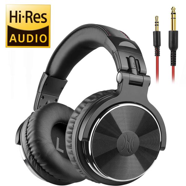 OneOdio Pro 10 Hi-Res 認証 オーバーイヤー ヘッドホン 有線 低音 ヘッドフォン 50mm ドライバー ジャック DJ ポッドキャスト 携帯電話 PC MP3/4用