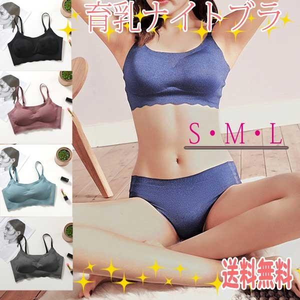 【レビューを書いてメール便送料無料】育乳 NEWナイトブラ♪ / 夜用 美ライン バストアップ ノンワイヤー ふんわり やわらか レディース 通気性