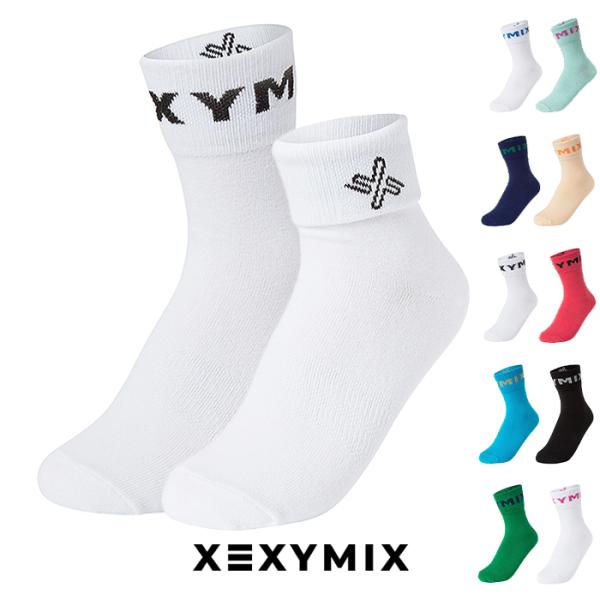 xexymix ヨガウェア ゼクシィミックス ゼクシーミックス XE1201G 2WAY カフスソックス クルーソックス ソックス 靴下 くつ下 ヨガ フィットネス ジム トレーニング ピラティス ランニング スポーツウェア