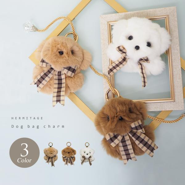 CELINE レア品犬型ファーキーホルダー新品 xgszp74605_23pr07006