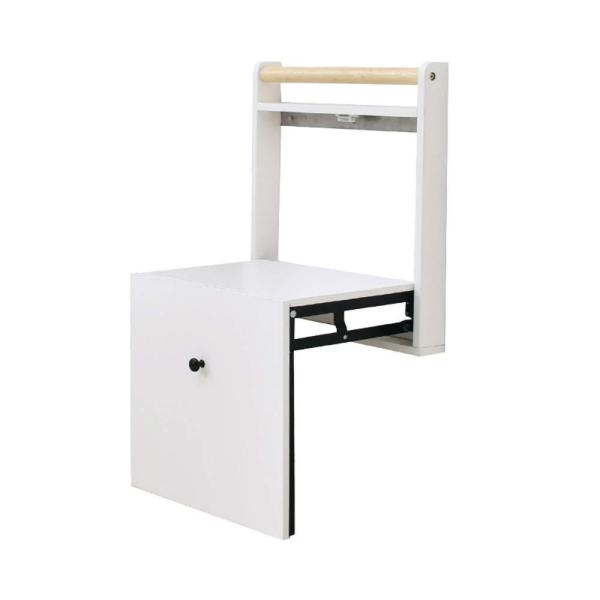 ★ウォールフォールディング折りたたみ靴のベンチ、折り畳み設計、スペースを節約、使いやすい、折り畳みサイズ：428 * 60 * 510ミリメートル、スツールのサイズを展開した後：390 * 385 * 400ミリメートル★便利な手すり：ゴム...