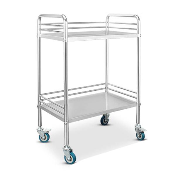 医療用トロリー、2/3段 組立式 業務用、医療麻酔カート、430ステンレス鋼歯科用カート、病院用トロリー 病院株式会社錦診療所などに適しています 配膳車 耐 医療用トロリー、2/3段 組立式 業務用、医療麻酔カート、430ステンレス
