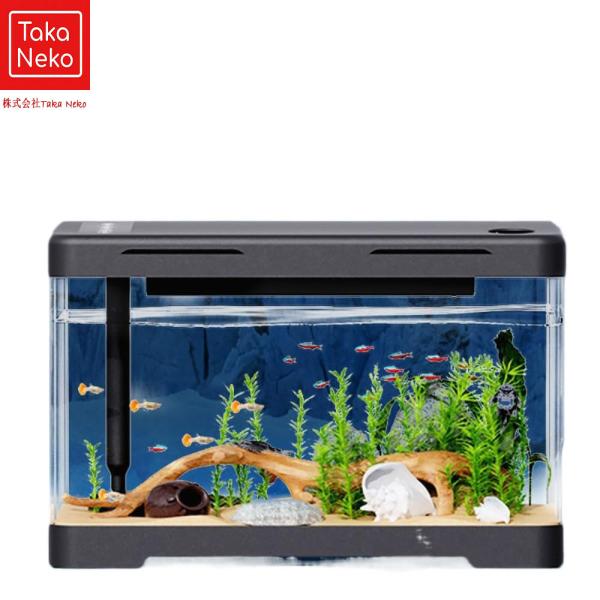 トレンディ シンプル 小型 金魚鉢 アクリル製 エコ ベタ用 家庭用 スマート水槽 コンパクト おしゃれ 簡単操作株式会社Taka Neko