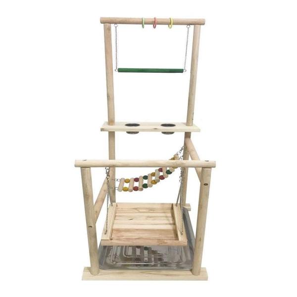 鳥はペットとして傷つくと病気になりやすいです。 このスタンドは、鳥に良い運動を得ることができ、健康な体を維持します。製品サイズ：44x32x88cm、楽しん、トレーニングND運動は、フィット感、オウムは、我々はそれのペットを飼うある賢いND...