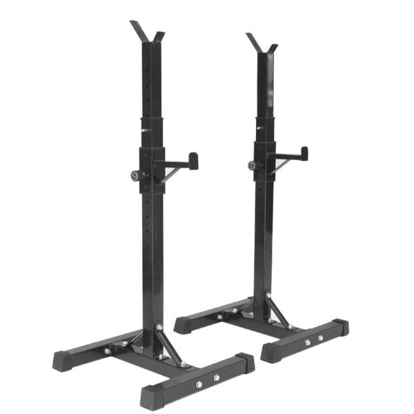 フィットネスベンチプレス機器ホーム＆ジム調整可能なバーベルスタンド