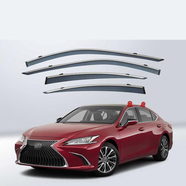 新型レクサス ES 10系 車用サイドバイザー LEXUS ES300h (2018.10-) 車種専用ドアバイザー サイドバイザー カーレインシールド トリム