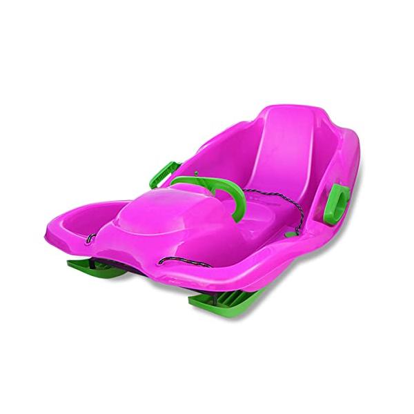 美品☆ARGAMAKハンドル付ソリ　スノースライダー ソリ ハンドル付き そり 94cm こども用 スノーカート ブレーキ付き