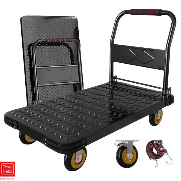 平台台車 台車 大型 スチール(耐荷重1200KG) 静音 360度回転可能な