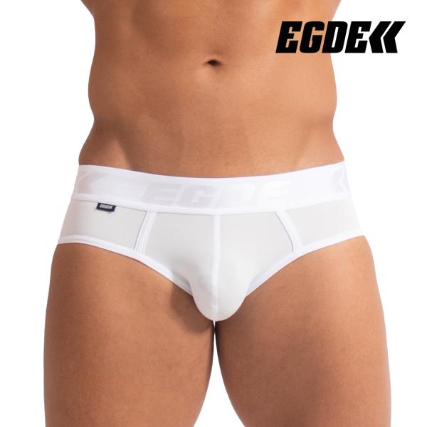 クールなワントーンカラーのスーパーローライズ ビキニブリーフ！サラッとしたストレッチ生地にWHITEとBLACKがベーシックに使いやすい！マットな質感にツヤ感ロゴのインパクトある4cm幅広ウエストゴムを採用。フィット感抜群でトレーニング時の...