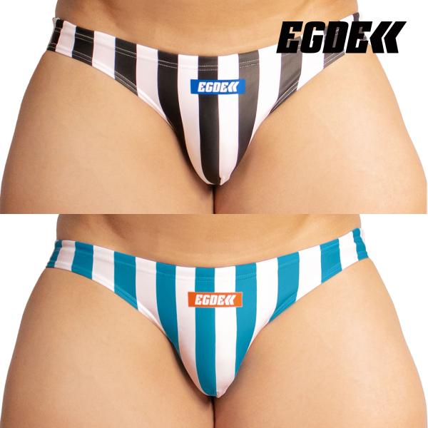 [Release date: July 15, 2025]ワイドストライプで優しい雰囲気を演出『STRIPE』スーパーローライズ スイムビキニが登場。フロントにタグのようなデザインをプリントしポップな印象に。爽やかな仕上がりで、海やプールに...