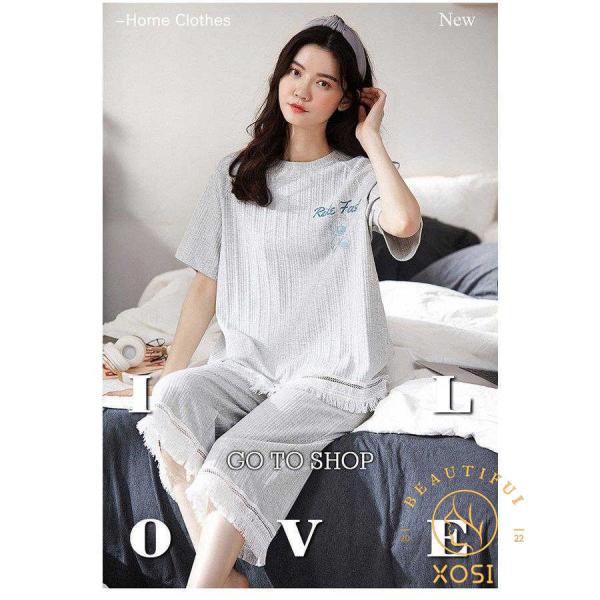 パジャマ ルームウェア レディース 春夏 半袖 パジャマ 綿ルームウェア 大きいサイズ 可愛い レース 七分丈パンツ上下セット パジャマ 寝間き 部屋着 女性 楽天最安値に挑戦