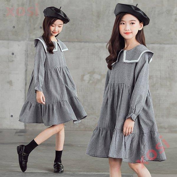 子供服 ワンピース 160 韓国子供服 女の子 キッズ 冬服 長袖 シャツワンピース 子供ドレス Dress 子ども服 ベビー服 お姫様 おしゃれ 可愛い カジュアル 新品 1kdm361 Xosi 通販 Yahoo ショッピング