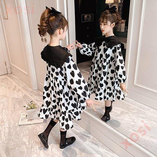 子供服 ワンピース 160 韓国子供服 キッズ 女の子 冬服 長袖ワンピース 折り襟 リボン 子供ドレス 子ども服 ベビー服 お姫様 おしゃれ 可愛い カジュアル 新品 1kdm37 Xosi 通販 Yahoo ショッピング
