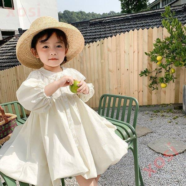子供服 ワンピース キッズ 女の子 冬服 長袖ワンピース フレア 韓国子供服 子供ドレス Dress おしゃれ お姫様 新品 90 80 カジュアル 子ども服 可愛い 激安本物 ベビー服
