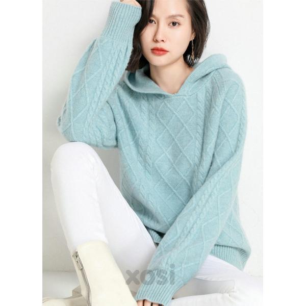 カシミヤ ニット セーター レディース 長袖 フード付き 無地 シンプル 防寒 ブラウン レッド ブルー カシミア Buyee Buyee Japanese Proxy Service Buy From Japan Bot Online