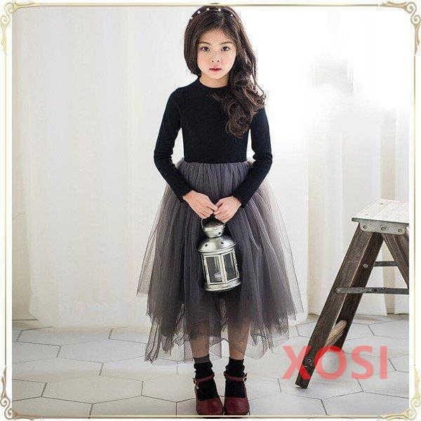 秋冬用 子供服 フォーマル発表会ドレス キッズ子どもワンピース 長袖ワンピ ピアノ 発表会 韓国子供服 卒園式 結婚式 黒 Et158 Xosi 通販 Yahoo ショッピング