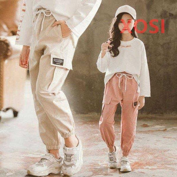 パンツ 男の子 女の子 ボトムス 長ズボン 全3色 110 170cm 子供服 韓国子供服 キッズ ジュニア 子供 こども 子ども ダンス 春 秋 シンプル カジュアル Et40 Xosi 通販 Yahoo ショッピング