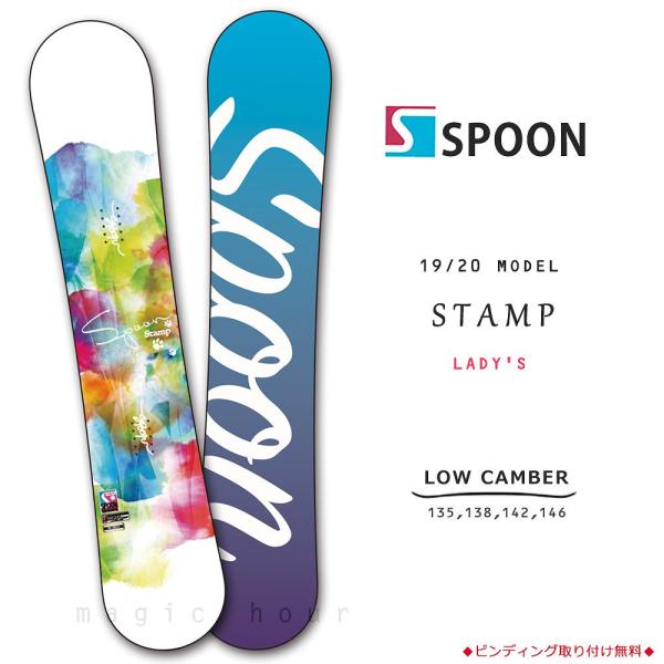 SPOON STAMP スノーボード レディース　足付き xover-int_spb-20stamp