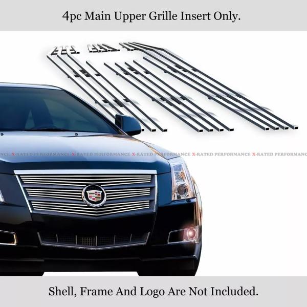 Cadillac グリル ブラック Amazon.com: POWECHOX Black Front Grill Compatible with