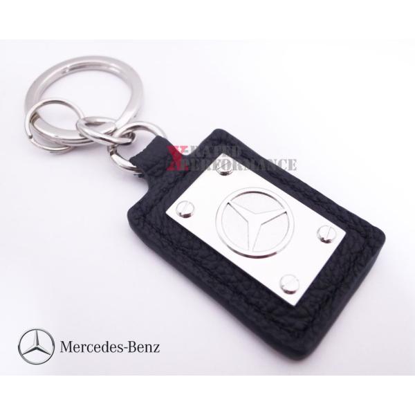 Mercedes Benz (メルセデス・ベンツ) 純正 ロゴ キーホルダー レザー