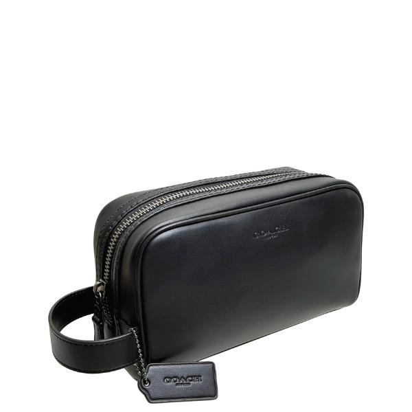 ⭐️現行・極美品⭐️コーチ ウエスタンリベット ポーチ レザー ビジュー 黒 COACH コーチ ポーチ メンズ セカンドバッグ レザー スモール