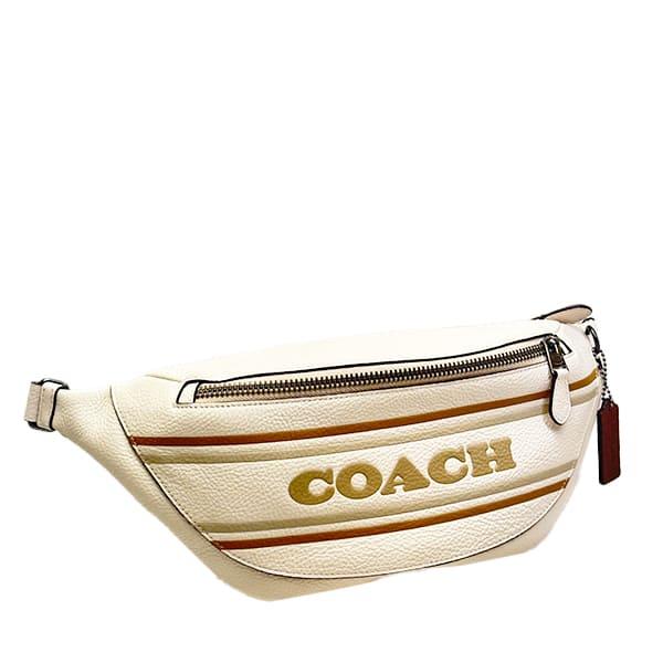 COACH（コーチ） バッグ メンズ ボディバッグ レザー ストライプ