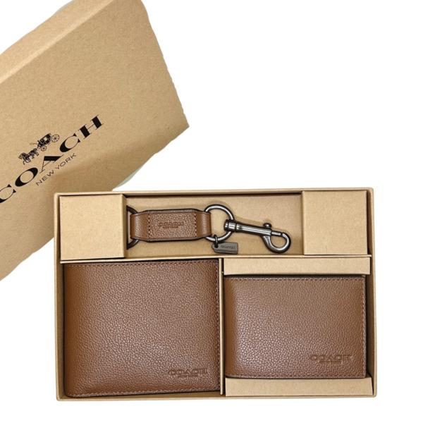 COACH（コーチ） 財布 メンズ 折り財布 レザー 3in1 ウォレット