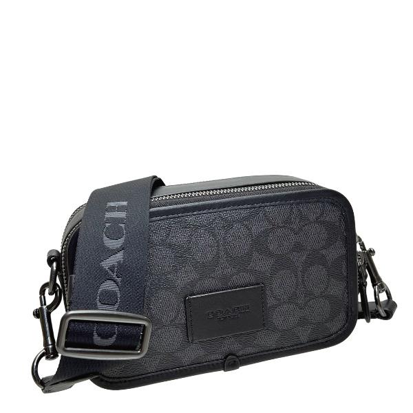 未使用 COACH コーチ シグネチャー ボディバック C2853 グレー 黒 COACH（コーチ） バッグ メンズ ショルダーバッグ シグネチャー