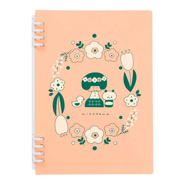 50%OFFセール mizutama リングノート テフレーヌ A5 フラワー