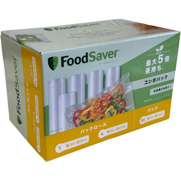 (コストコ)フードセーバー　真空パック付き コストコ（Costco） フードセーバー用 専用ロール5本&36袋セット
