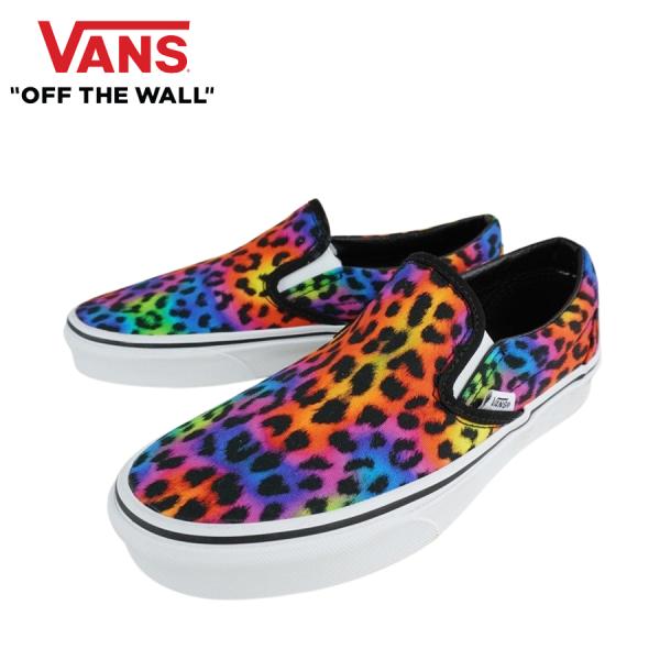 バンズ VANS ヴァンズメンズ レディース スニーカーCLASSIC SLIP ONクラシックスリッポン(RAINBOWSPOTLOPRD)BLKTRWT(レインボーレオパード/ブラックホワイト)靴 :vans-classic-slipon-rainbow:THE-MATERIAL-WORLD 通販 ヴァンズ VANS バンズ クラシック スリッポン