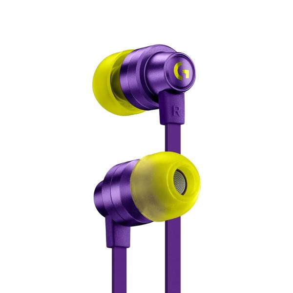 他サイト： Logicool G ゲーミングイヤホン G333 有線 イヤホン 紫 インライン マイク 3.5mm USB-C ボリューム G333-PUの商品画像