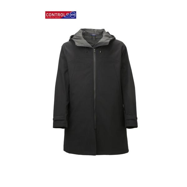 AOYAMA 【洋服の青山】秋冬 ブラック系 スタイリッシュフードコート